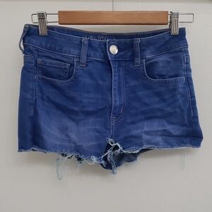 American Eagle High Rise Shortie Super Stretch Shorts Sz 4